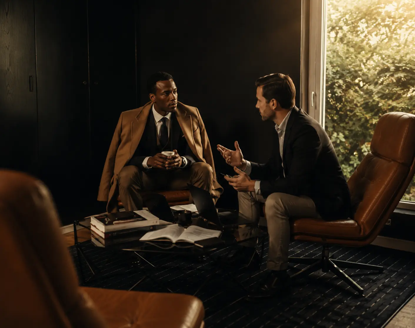 Mise en relation entre entrepreneurs dans le lounge de The Address
